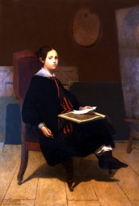 Maurice de VAINES (1815-1869), Portrait de Henriette Guizot jeune. Huile sur toile, 1840. Collection particulière. Cliché François Louchet.
